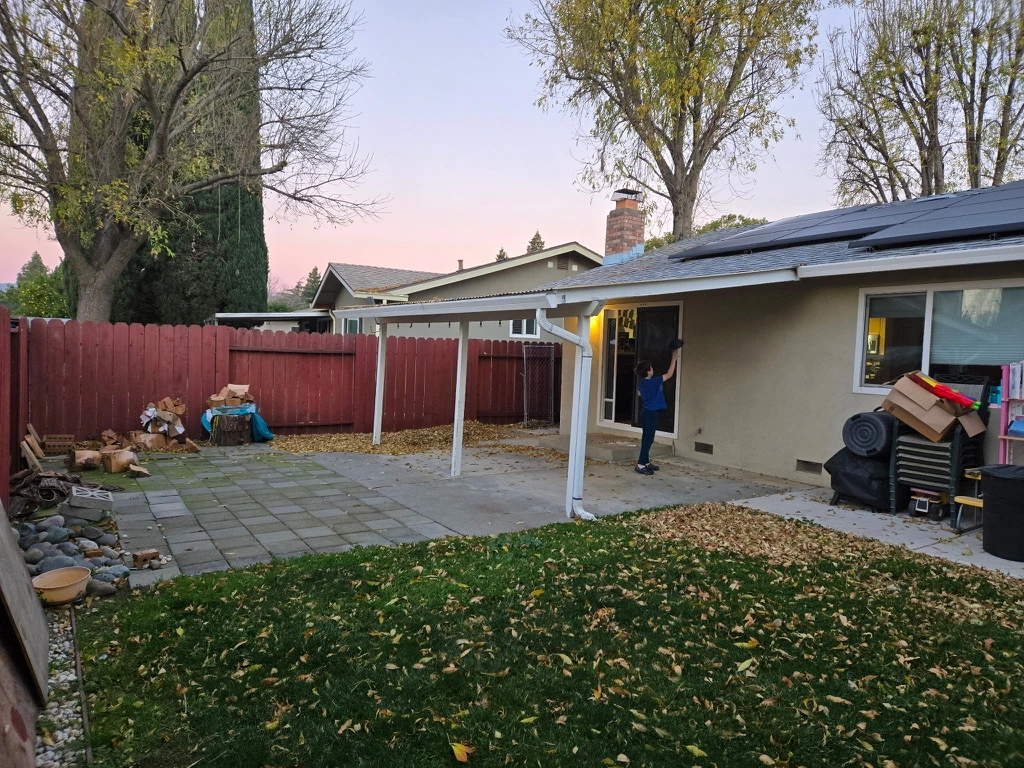 Before: Home exterior before renovation