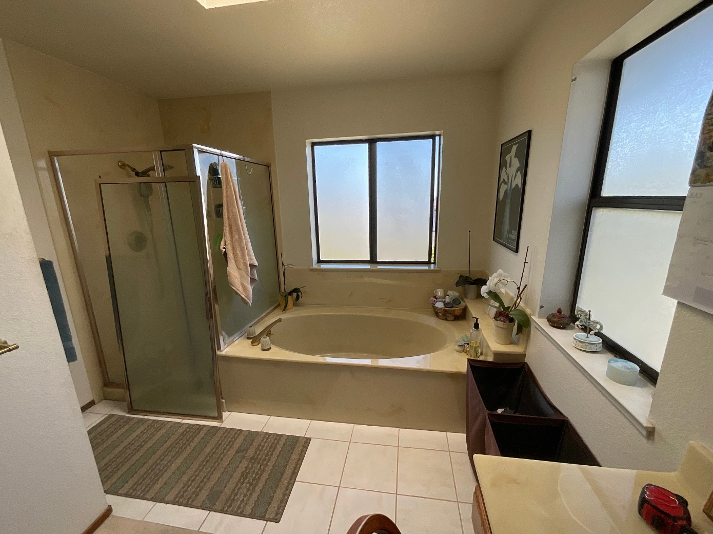 Before: Bathroom before renovation