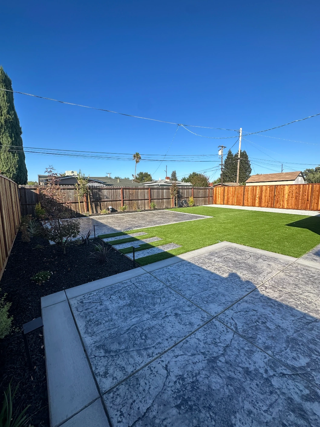 Beautiful exterior backyard transformation