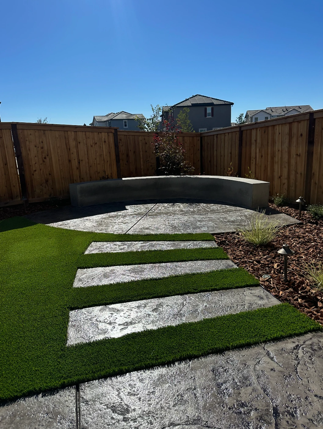 Exterior backyard makeover project