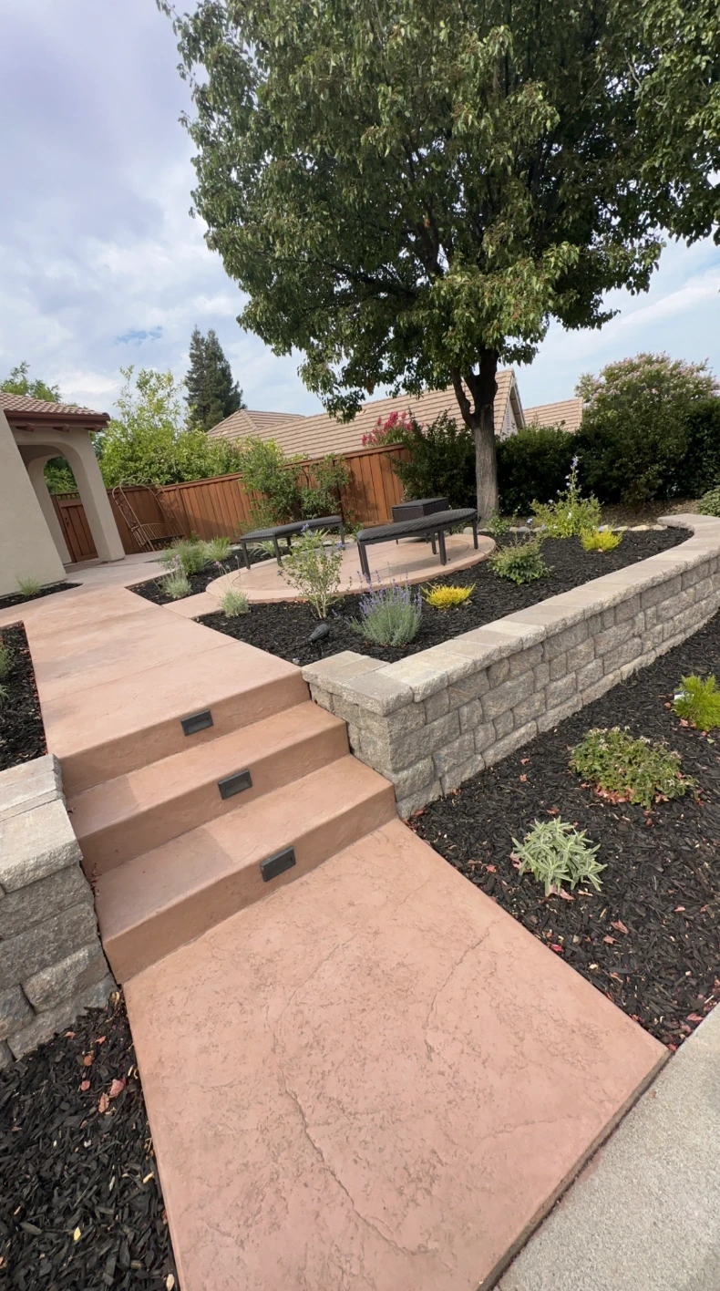 Exterior front yard transformation