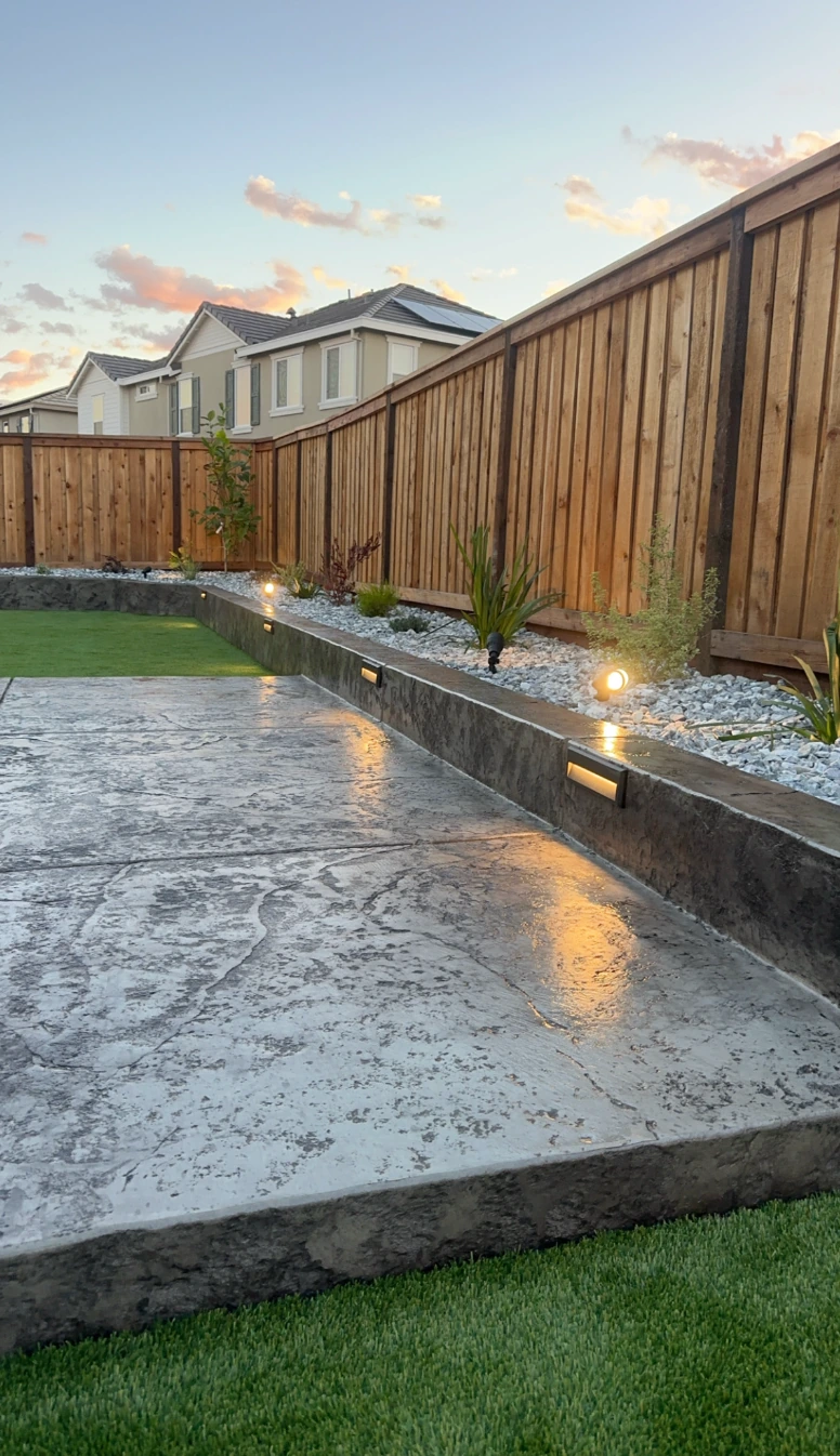 Modern landscaping transformation