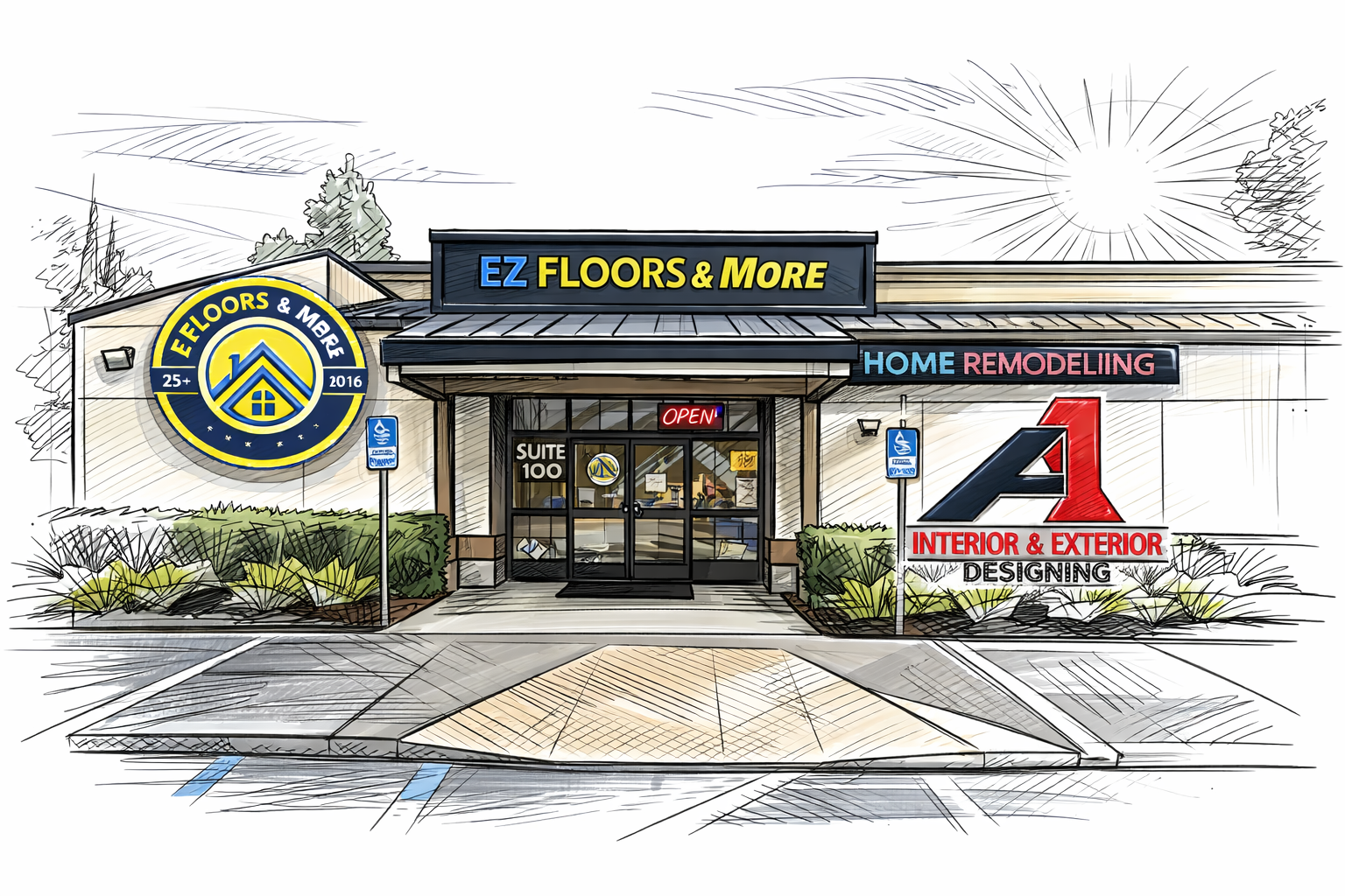 EZ Floors & More / A1 Interior & Exterior Designing storefront